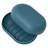 PP Material Soap Dish Portable Sealed 11.2*7.5*3.8