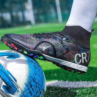Neue Low-Top-Fußballschuhe für Schüler mit langen und kurzen Stollen für professionelles Training und Spiele, Jugendsport-Schuhe CR7