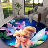 1pc Round Rug Appropriate for Office, Tinker Bell Flower Carpet, Versatile Printed Chair Rug, Durable Home Sofa Carpet