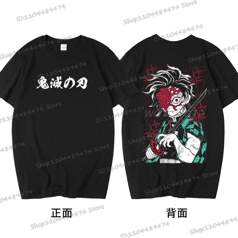 Kamado Tanjirou T-shirt Gifts Funny Demon Slayer Comic Tshirt Printed Short Sleeve Cotton Men Women Kimetsu No Yaiba Anime Tops