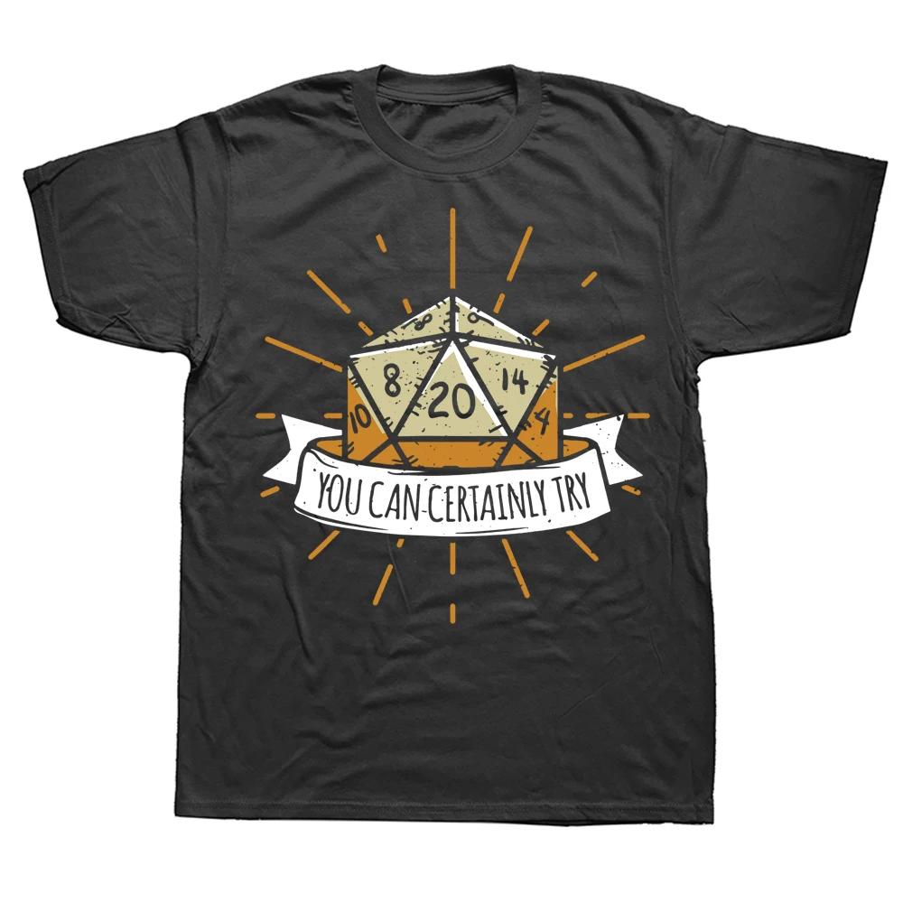 I Have A Plan D20 Dice Role Playing Game DnD T-shirt Novelty Dungeon Dragon T Shirts Graphic Personalized Printed Women Men