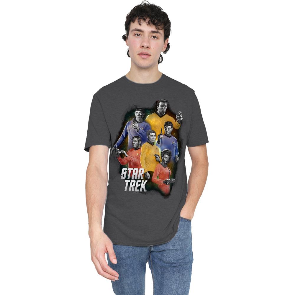 STAR TREK Unisex Adult Galaxy Glow T-Shirt