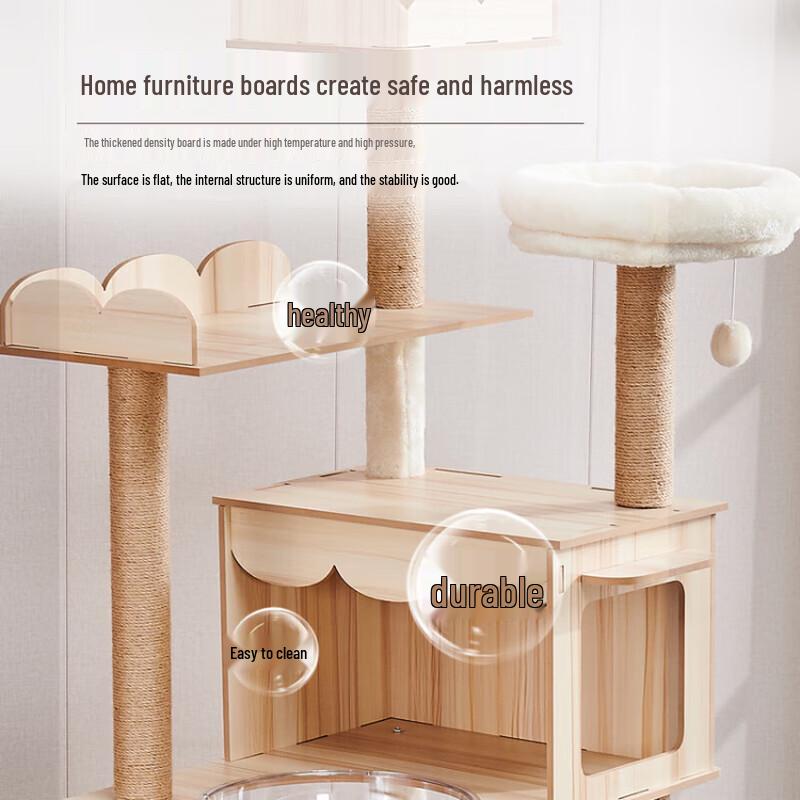 Cat Climbing Tree with Condo and Scratching Post