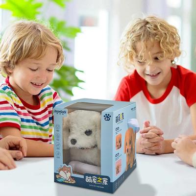 Elektronischer Roboterhund, realistisches Hundespielzeug, verhält sich wie ein echter Welpe, Plüschwelpenspielzeug, batteriebetriebener Stofftierhund für Mädchen und Jungen