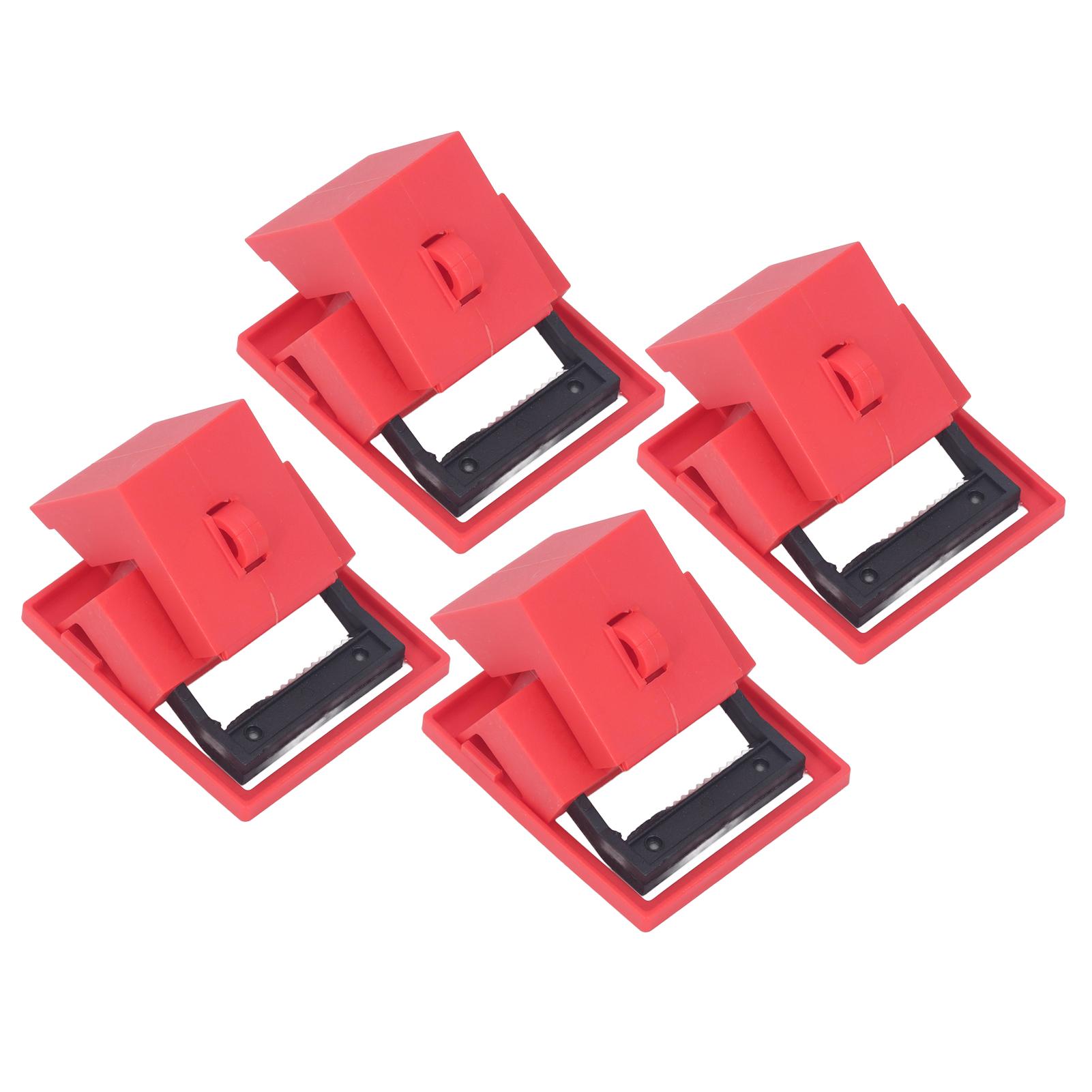 

4Pcs Circuit Breaker Lockout Device Set Clamp On Single Pole Breaker Lock 480 600V