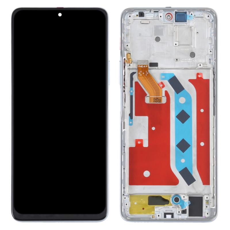 

For Honor X30 5G Grade C LCD Screen and Digitizer Assembly+Frame Replacement Part (without Logo) Silver