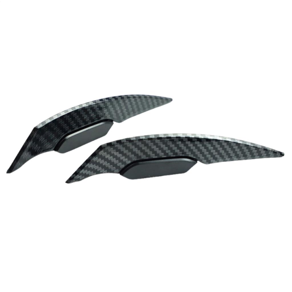 Motorcycle Helmet Decorative Stickers Carbon Fiber Pattern Wind Wing Adhesive Cycling Helmet Decal Cycling Headgear Decorative