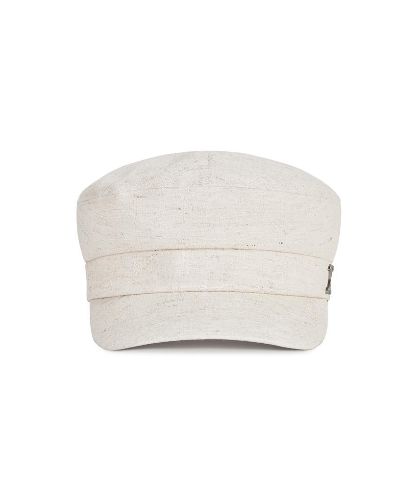 Bajal Va Curved Studded Sailor Cap Cream