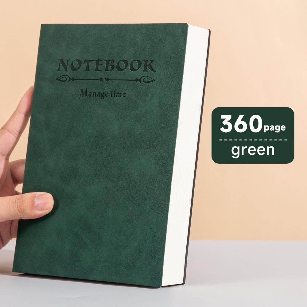 Soft Business Memo Book Leather Surface Diary Notepad Thick Notebook Back To School