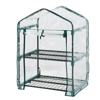 Greenhouse 69 X 49 X 95 Cm, PVC Foil, Metal Structure