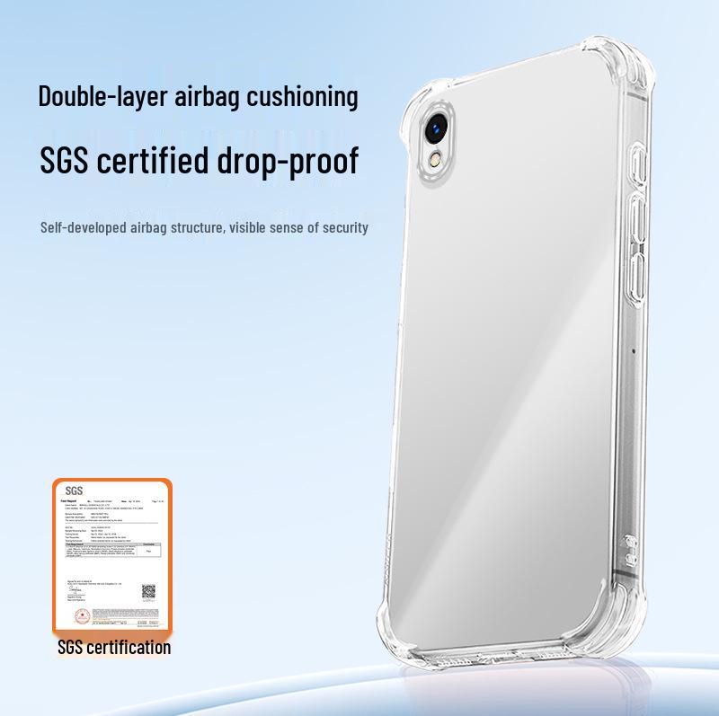 OPPO A37 Transparent Airbag Anti-drop TPU Case - High-end Simple Protective Cover