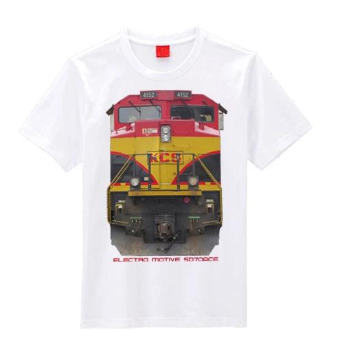 Kansas City Southern Head On EMD SD70ACe KCS Train T-shirts S