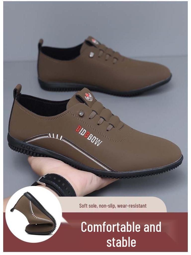 Men's Soft Sole Leather Loafers - 2025 Casual Business Slip-ons for Autumn & Spring