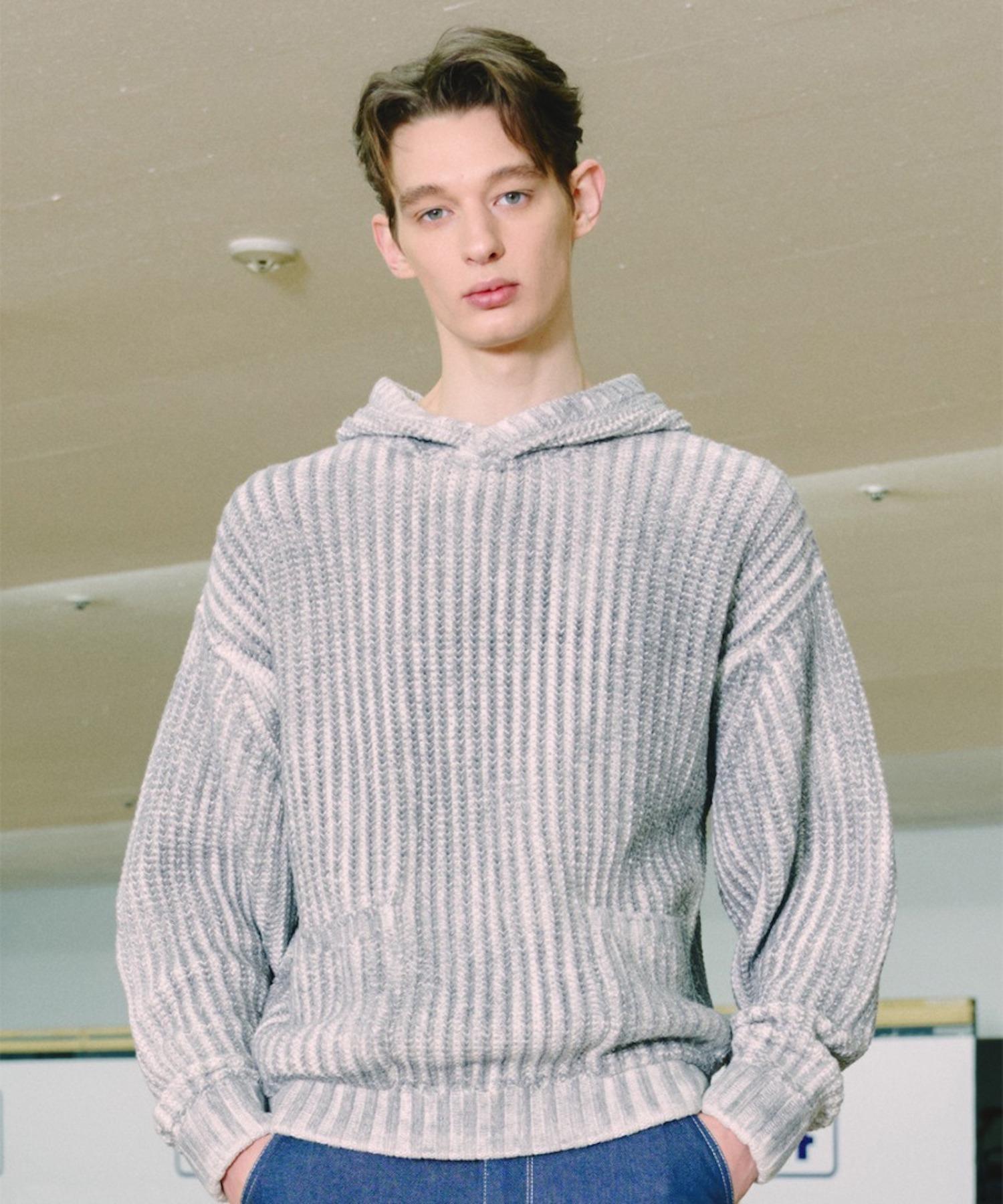 Fdr Brushed Two-Tone Overfit Hood_Ash Gray L