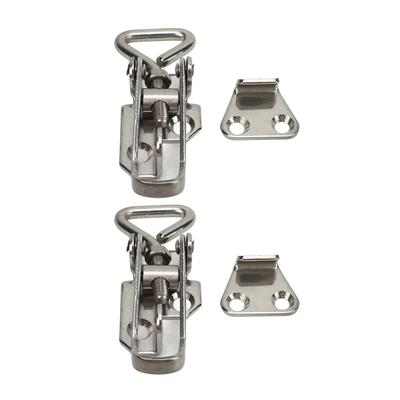 2 Pcs Boat Anti Rattle Latch 66mm To 75mm 304 Stainless Steel Lockable Hold Down Fastener Clamp Marine Hatch Locker
