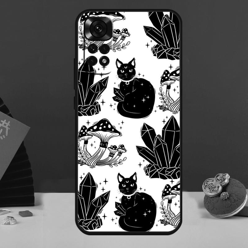Witchcraft Witch Cat Case For Redmi Note 8 9 10 11 12 Pro 8T 9S 10S 11S Redmi 10 9 12C 9C 9T 10C 10A Cover Capa