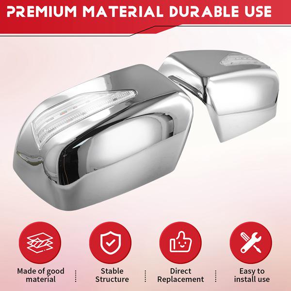Copri specchietti retrovisori con luci per Isuzu D-MAX 12-18 (1 paio)