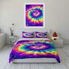 Tie-Dye Spiral Bettwäscheset Bettwäscheset (1 Bettbezug, 2 Kissenbezüge, Bettdecke nicht enthalten)
