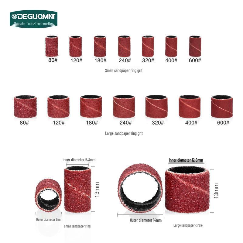 Electric Grinder Sandpaper Ring & Polishing Tool for Wood, Nails, Metal, Rust, Bodhi Peeling