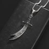 Roestvrij Staal Islamitische Imam Ali Zulfiqar Zwaard Hanger Ketting Koran Hanger Sjiitische Islamitische Sieraden voor Mannen en Vrouwen