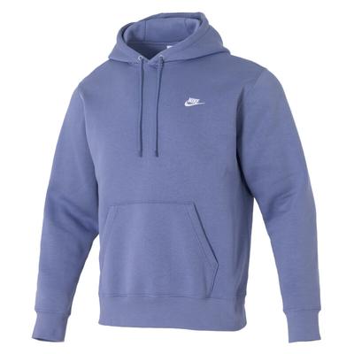 Club Classic Simple Comfortable Casual Hooded Pullover Fleece Warm Sweatshirt Men Sweatshirt Blue FN3860-499