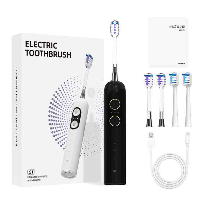 Cleaning Electric Toothbrush Upgraded To 50-degree Large-swing Arc Intelligent Servo Electrical Acoustic Wave Scanning and Vibration Integration