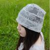 Hollowed Out Rural Style Hat Breathable Baotou Hat Fashionable Bandanas  Hair