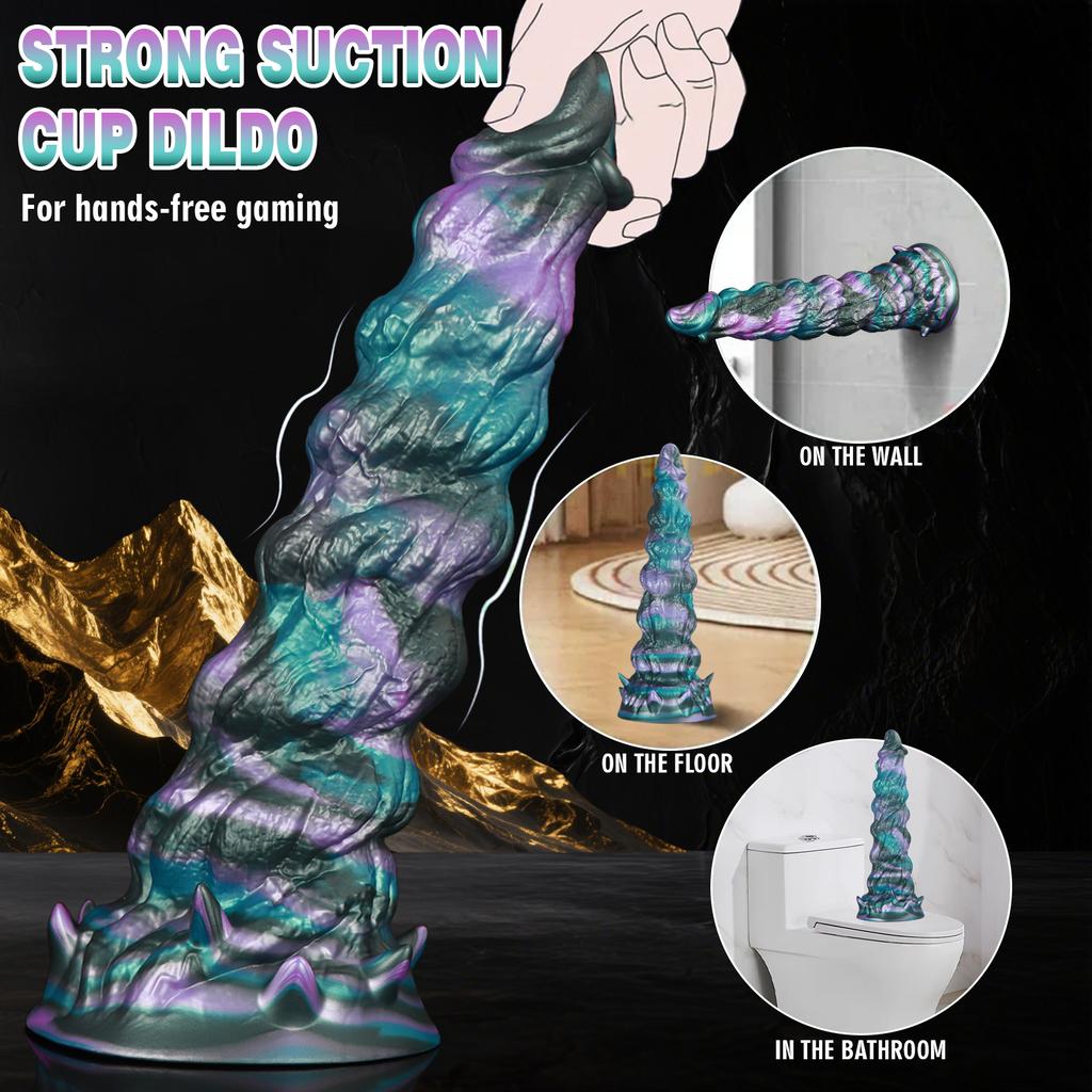 New Super Big Anal Plug Spiral Alien Dildo Soft Silicone Huge Butt Plug G Spot Stimulator Prostate Massage Anal Dilator Trainer Sex Toys Women Men 18+