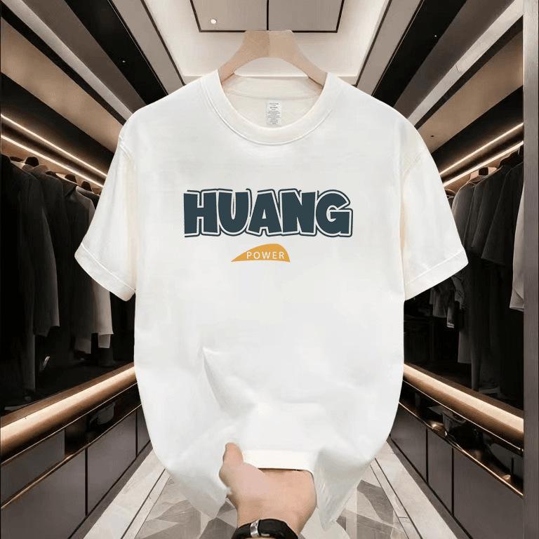 Trendy Brand Short-Sleeved Pure Cotton Men'S Printed T-Shirt Trendy Men'S And Women'S Versatile Round Neck T-Shirt Men'S