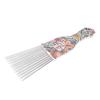Hair Pick Comb Professional Afro Stainless Steel Detangle Hair Pick Comb for Curly Hair StylingK2