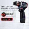 16.8V 2 IN 1 Brushless Electric Drill 350NM Cordless Drill 10MM Chuck Mini Electric Screwdriver Tools Lithium Ion Battery