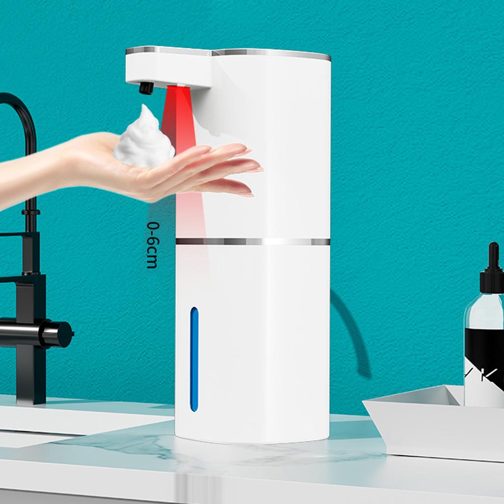Rechargeable Foam Soap Dispenser Automatic Induction Foam Hand Washer No Touch Soap Dispenser for Kitchen & Bathroom