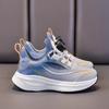New style boys' sports shoes for older children, lightweight and breathable children's hollow shoes with soft soles and anti-slip running shoes