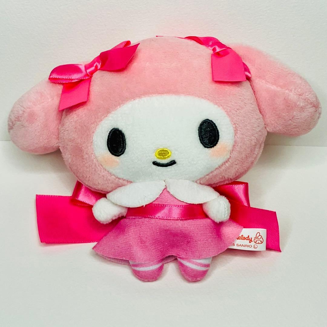 My Melody Ribbon DE Musubo! stuffed toy pink
