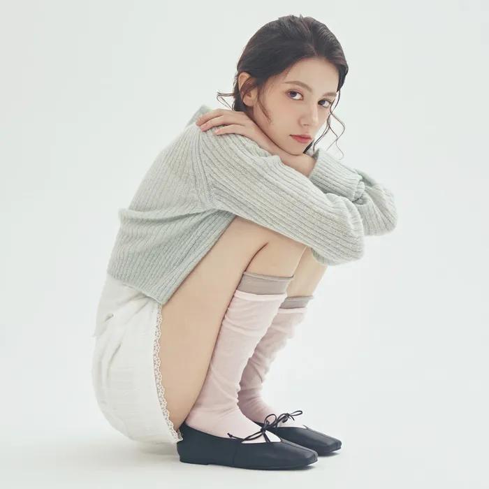 [2SET] Nancy See-through Knee Socks 4 Colors