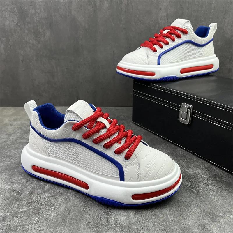 Adidași noi de lux la modă pentru bărbați Talpă groasă Creșterea înălțimii Pantofi casual tip board Talpă moale Confortabili Respirabili Pantofi de alergare