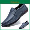 Men Shoes Casual Genuine Leather Slip On Formal Loafers Men Moccasins Italian Black Male Flat Shoes