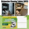 Dishwasher Cleaner Tablets 30 Counts Powerful Degreasing Removes Limescale And Odor Prevents Build Up For All Machines