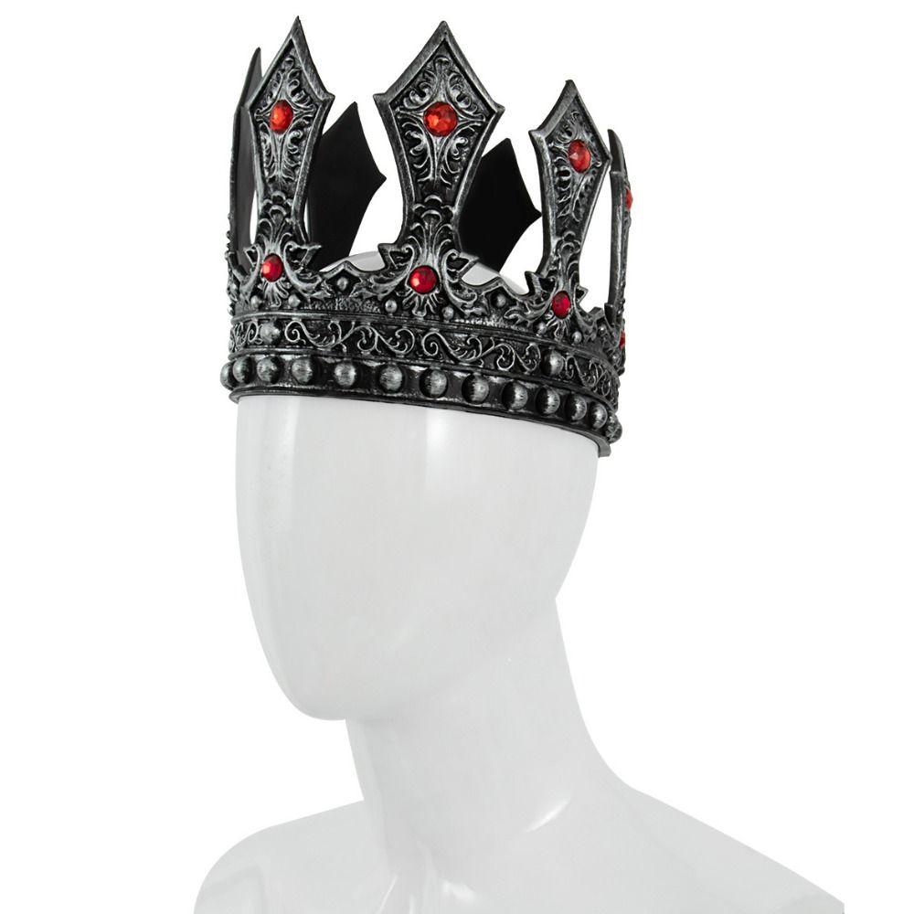 Exquisite Metal Prince Tiara Zircon Halloween Costume Accessories Simple King Crown  Party