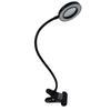 5X Magnification LED Magnifying Glass Lamp Adjustable Levels Flexible Clip on Desk Lamp Eye Protection 3-color Light