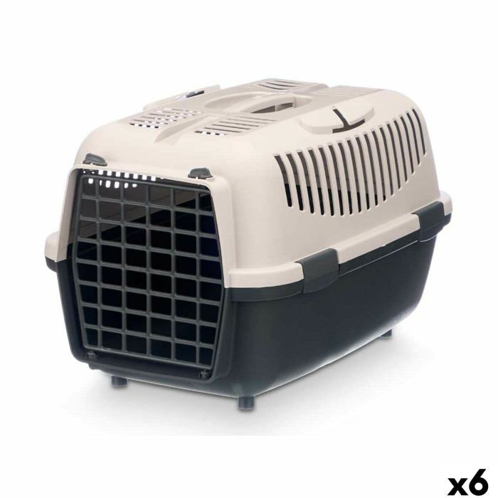 Sac de transport pour animaux - Mascow - Anthracite - Gris clair - Plastique - 36x35x55 cm - Lot de 6 - 10,25 kg