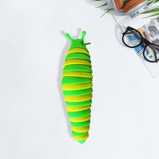 Colorful Caterpillar Fidget Toy Bendable Funny Stress Cute Portable Relief Decompression Kids Adults Slug Sensory