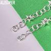 925 Sterling Silver Star-Shaped Side Chain Bracelet Gift Jewelry