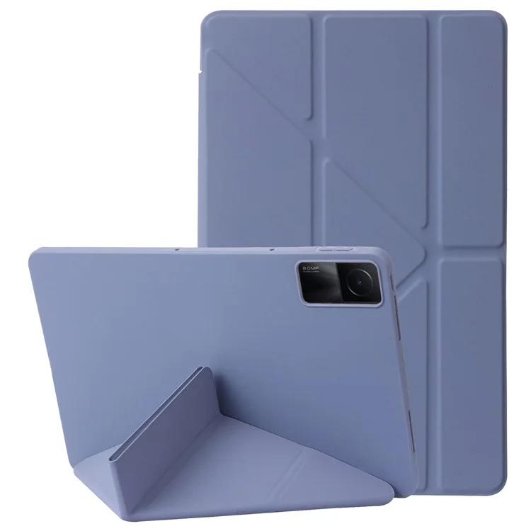 

Для Xiaomi Redmi Pad SE чехол из искусственной кожи + силиконовая подставка противоударный чехол для планшета
