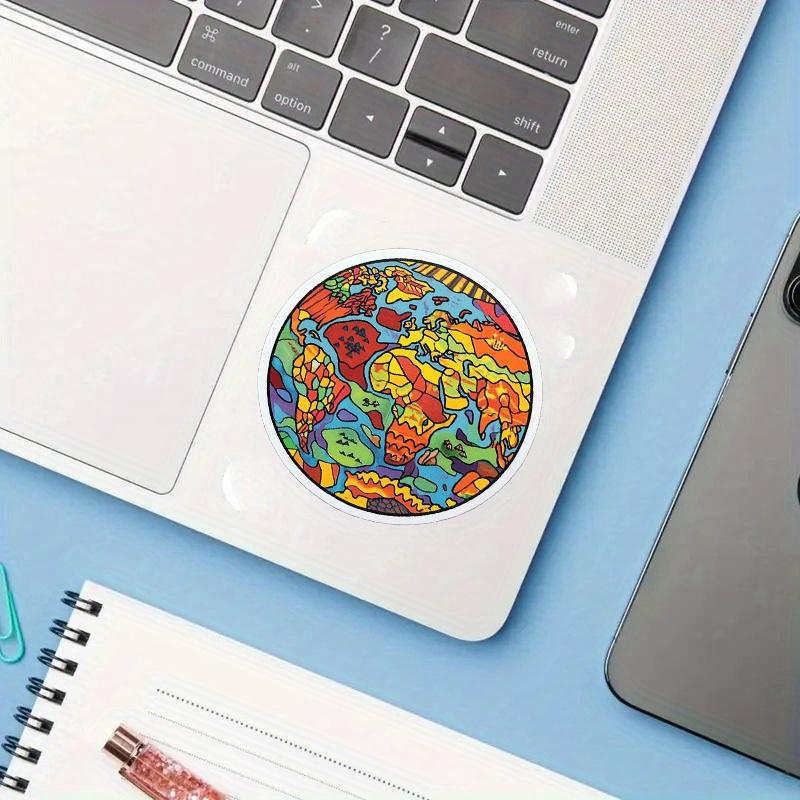 World Map Dazzling Stickers Durable for Laptop, Car, Luggage, Skateboard & More - Perfect for Teens, Adults, Creative Decor & Gifting