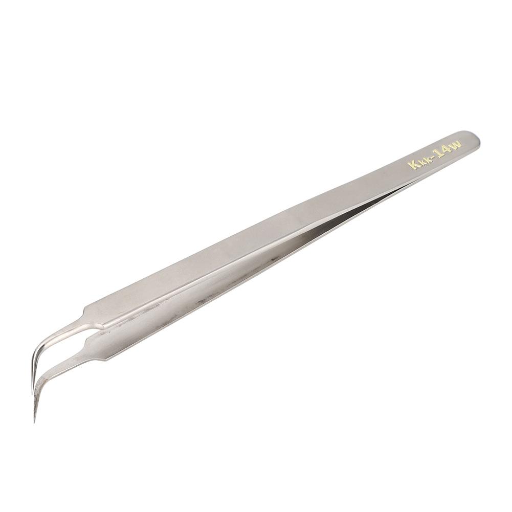 14w Ultra Pointed High Precision Antistatic Acid Proof Stainless Steel Tweezer Maintenance Tool