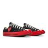 Converse Chuck 70 Low 'Black Red' (Unisex) Black / Red / Egret Canvas Shoes A01795C