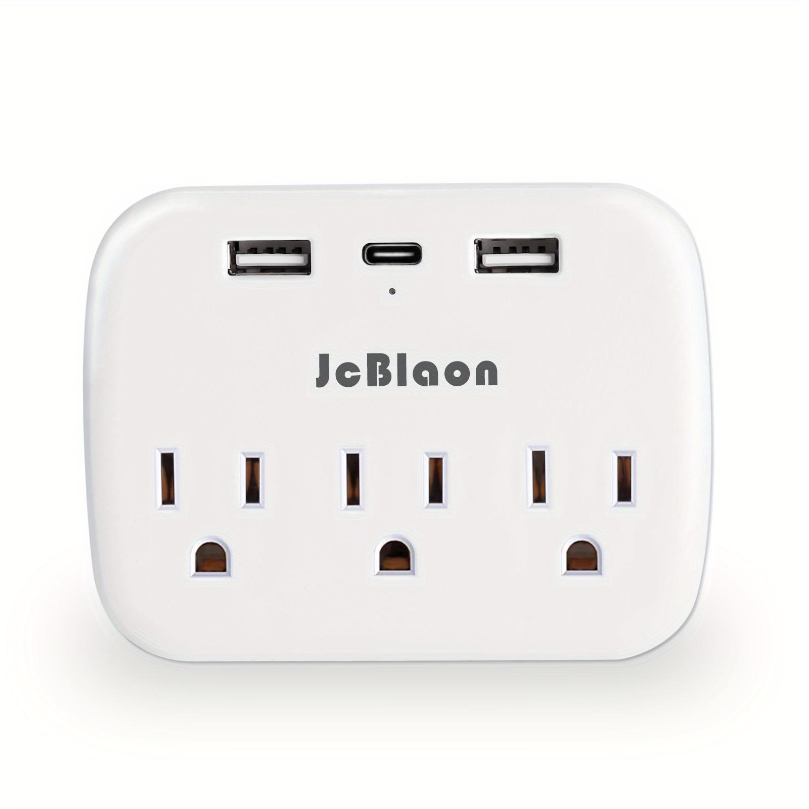 

Multi Plug Outlet Extender with USB, Electrical Wall Outlet Splitter with 3 USB Ports and 3 Outlet, For Office, Home...etc. US Plug білий