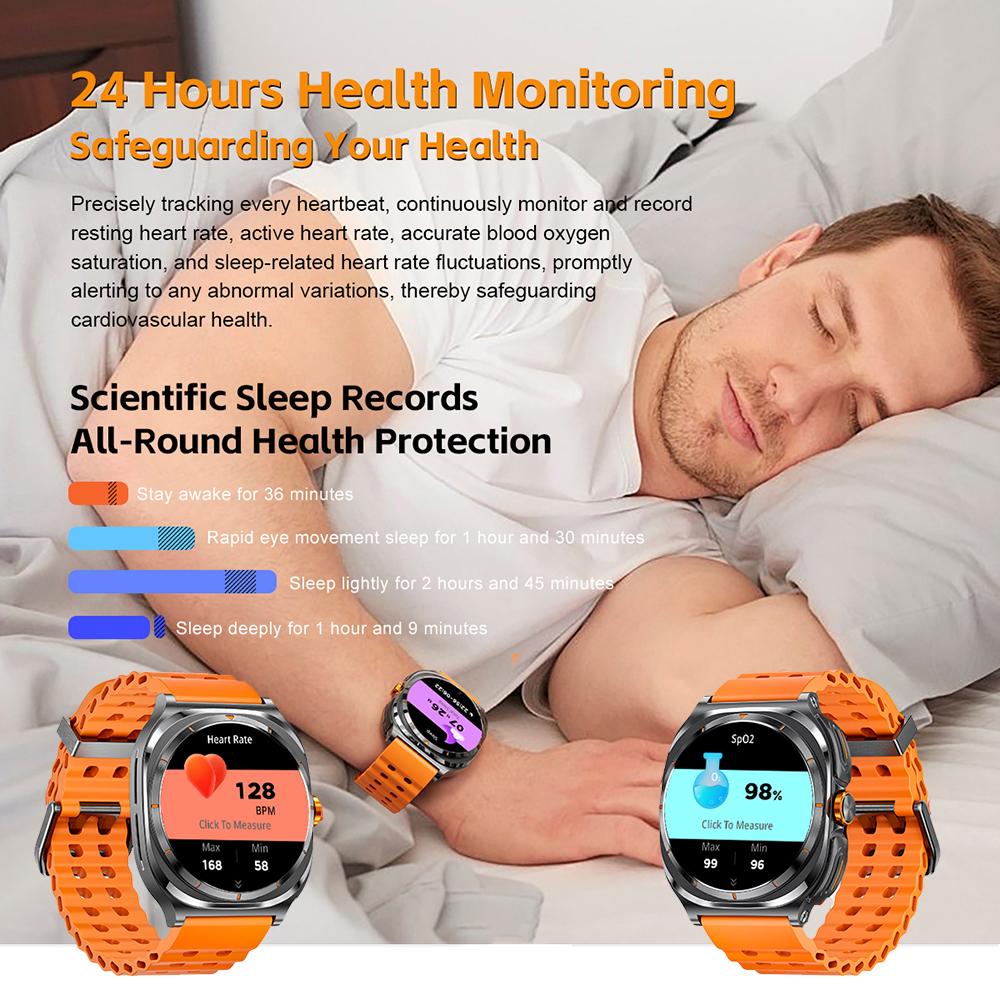 2025 New TWS 2 In 1 Smart Watch Watch 7 Ultra with Wireless Headset Bluetooth Call Men Outdoor Sport Music Smartwatch forAndroid IOS