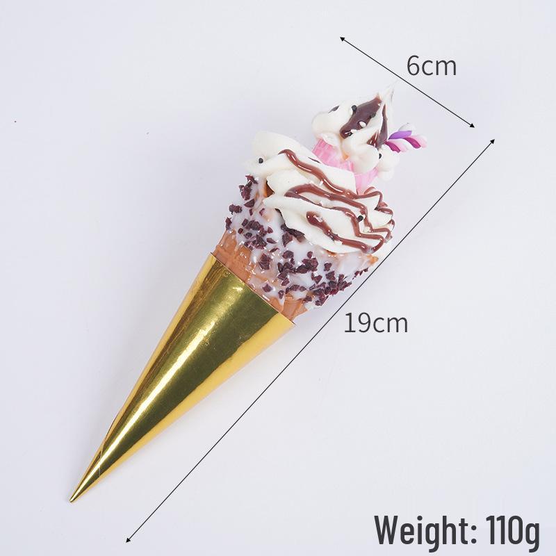 Simulation Hot Milk Treasure Ice Cream Cone Toy Decoration